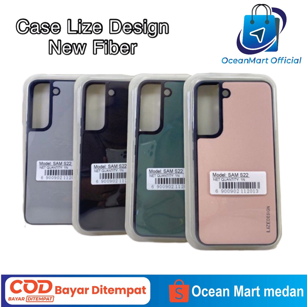 Softcase Silicone Samsung S22 Plus Ultra Casing Hp Lize Design New Fiber OCEANMART OCEAN MART Aksesoris Handphone HP Murah Grosir