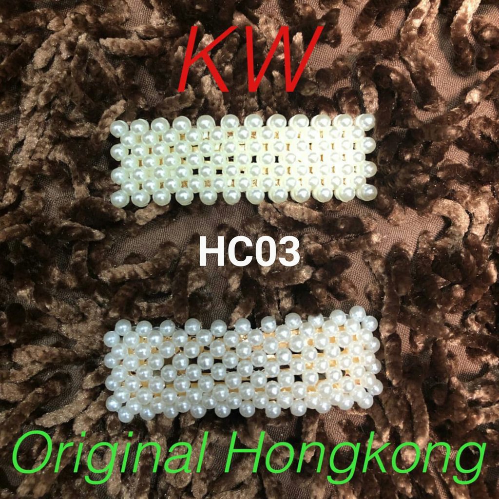 [ORI HONGKONG] HAIR CLIP PEARL ORIGINAL HONGKONG / HAIR CLIP MUTIARA / JEPIT RAMBUT MUTIARA