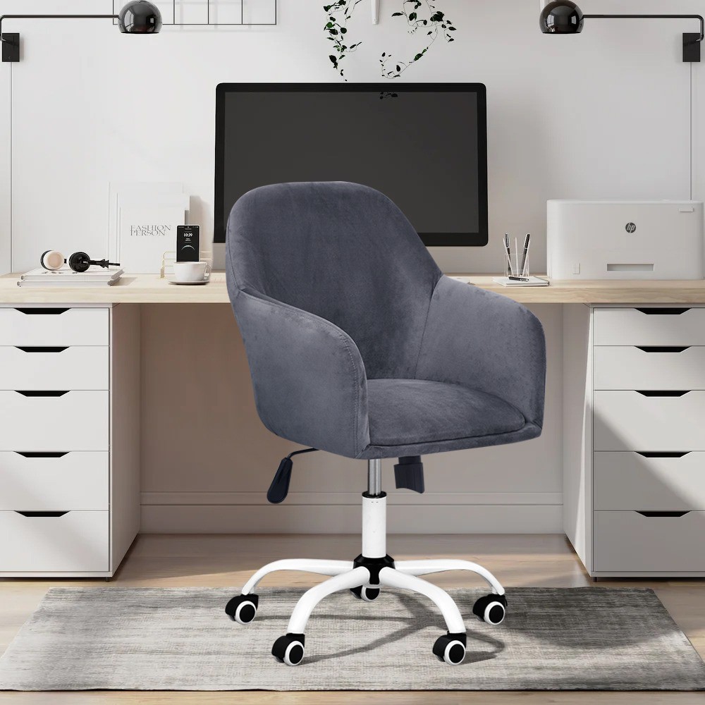 Kursi Kantor Minimalis Murah Kursi Kerja dengan Roda Kuat dan Lengan KK-03