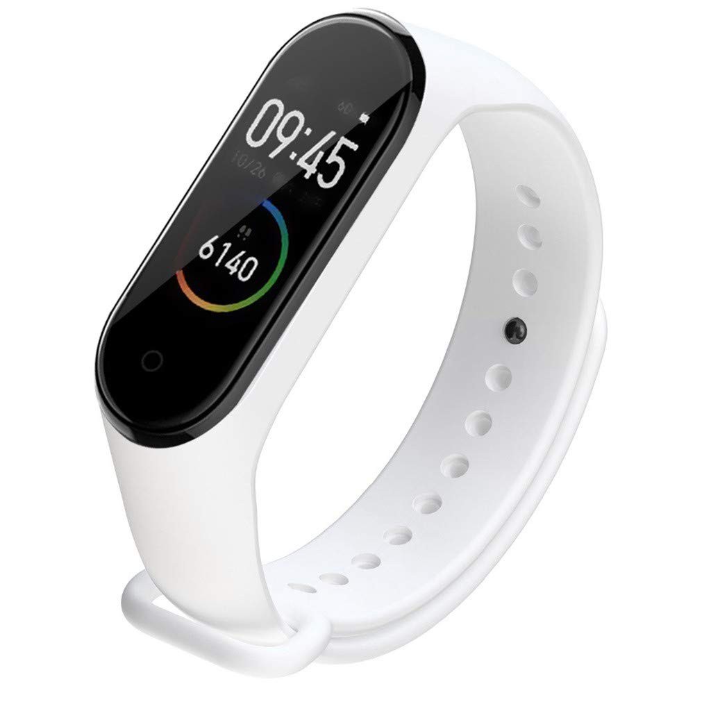 Tali Strap Sports Silicone Wristband for Xiaomi Mi Band 3/4 - White