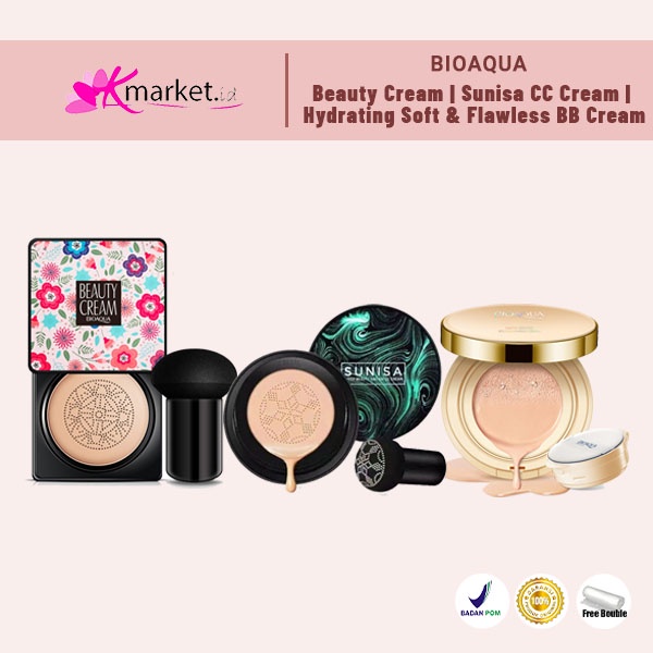 BIOAQUA BEAUTY CREAM | SUNISA CC CREAM | HYDRATING SOFT AND FLAWLESS BB CREAM