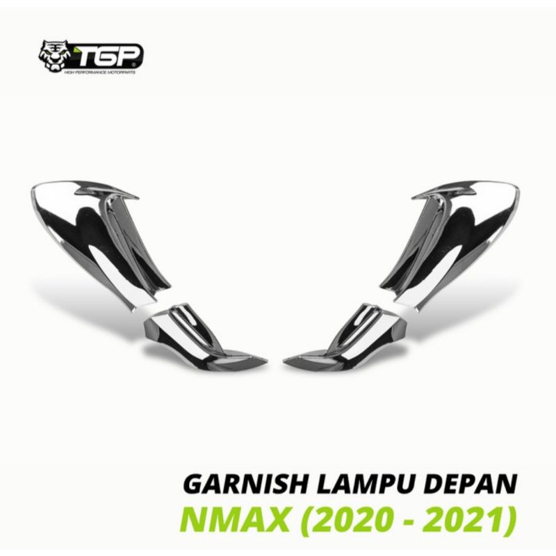 Garnish lampu new nmax 2020 2021 Black chrome