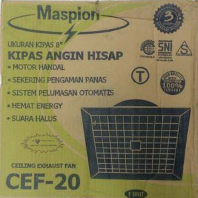 Maspion Ceiling Fan CEF 20 Kipas Angin Hisap Plafon maspion