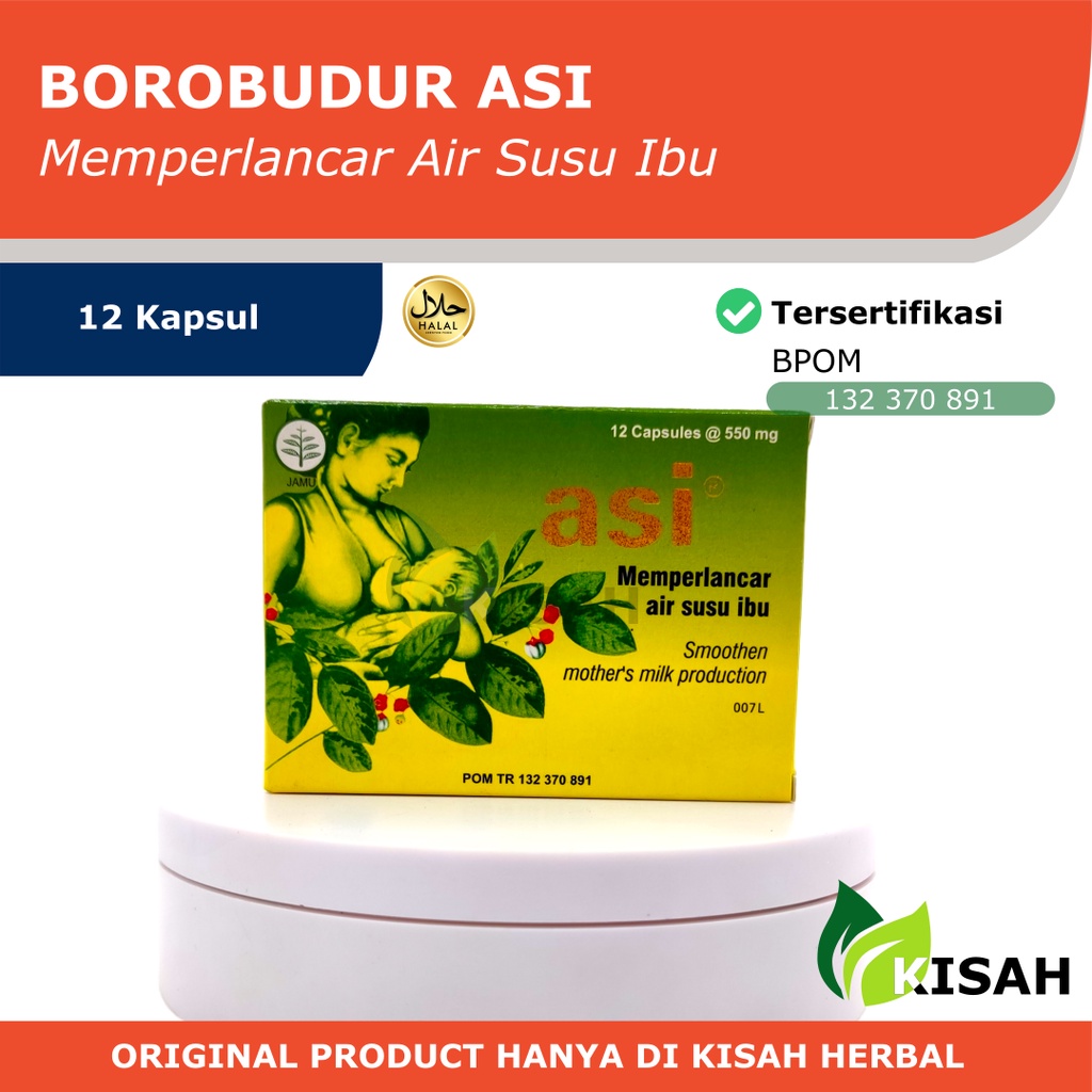 BOROBUDUR (BRD) ASI Kapsul dan Pil - Memperlancar Air Susu Ibu (ASI Booster) untuk Ibu Menyusui dan Setelah Melahirkan