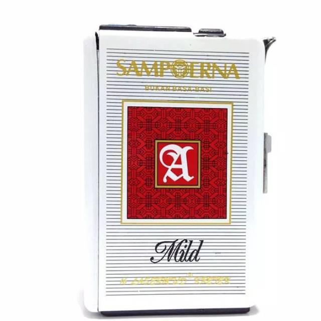 Kotak Rokok Tempat Rokok Sampoerna Mild + Korek api bara