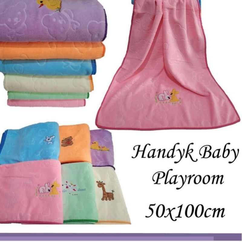 HANDUK MANDI BAYI PLAYROOM - HANDUK BAYI MURAH