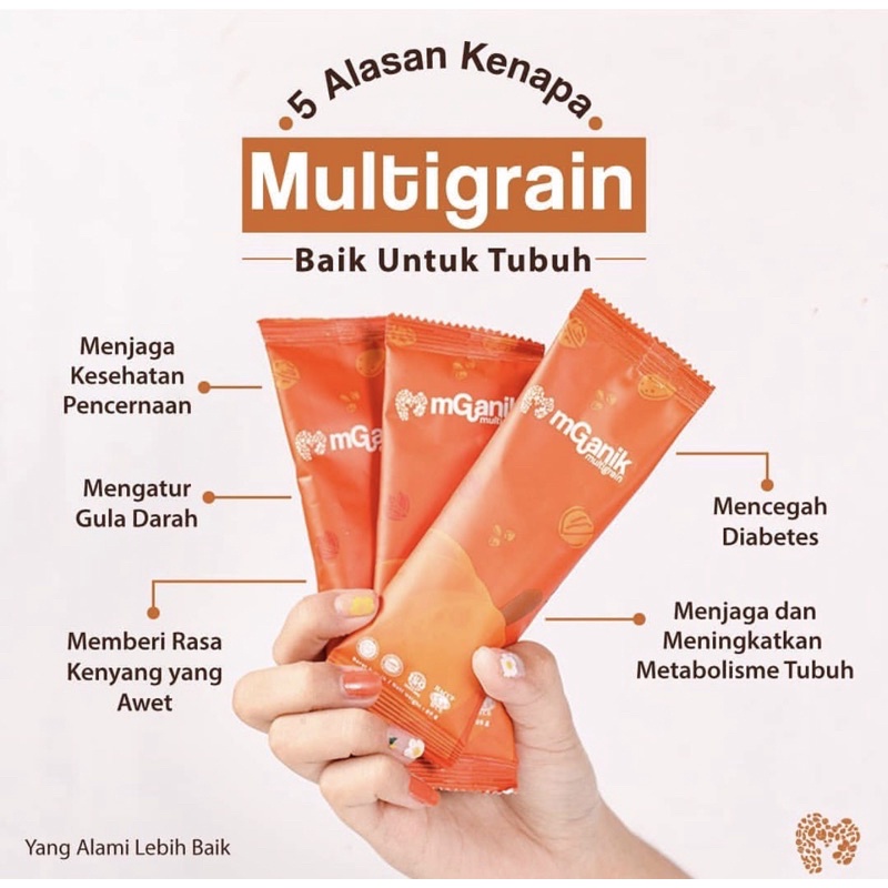 COD &amp; TERMURAH Mganik Multigrain (Ecer) - Suplemen Diabetes terpercaya