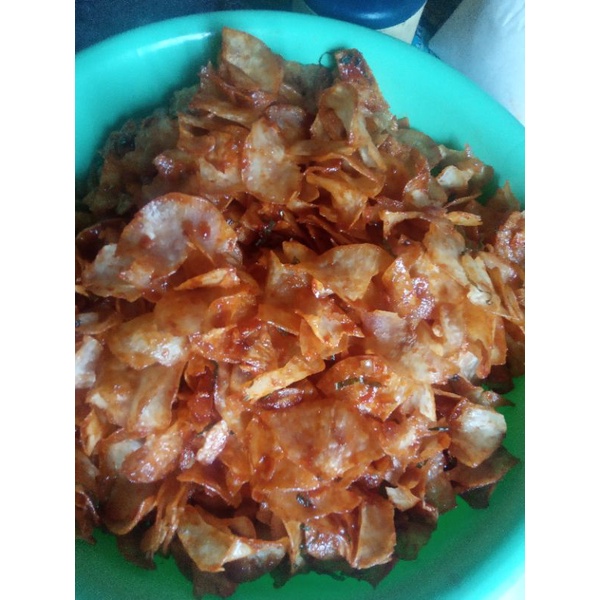 

keripik singkong pedas manis 500grm