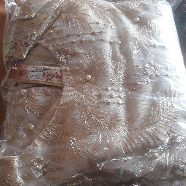 Murah Loh Batik Couple Shofia Estetika Brokat - Couple Modern Batik Couple Sarimbit Brokat Kebaya