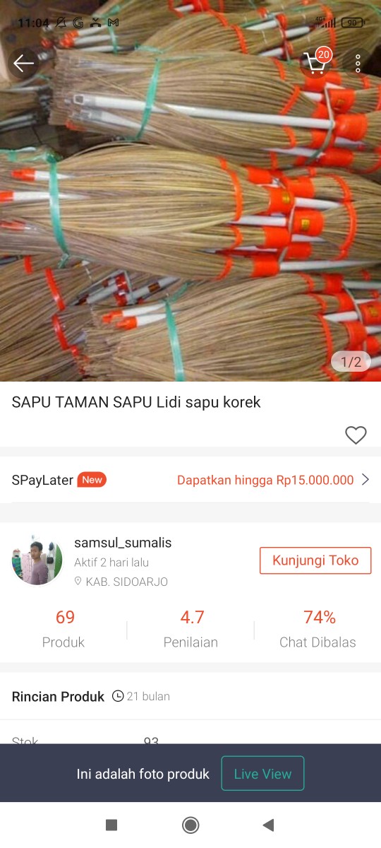 Sapu Taman Sapu Lidi Sapu Korek