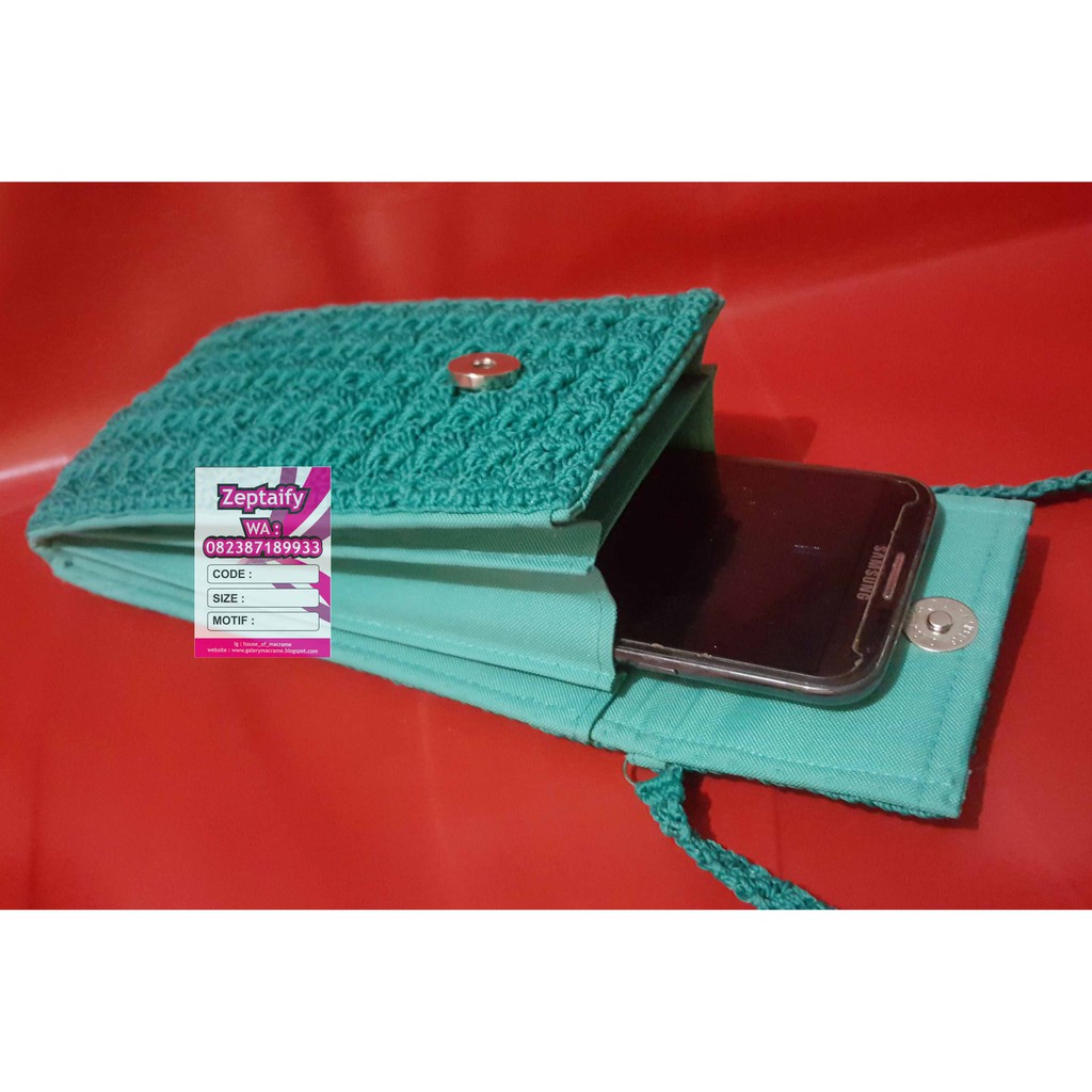 Tas Rajut Kecil Selempang Motif Pr ( Mini Bag )