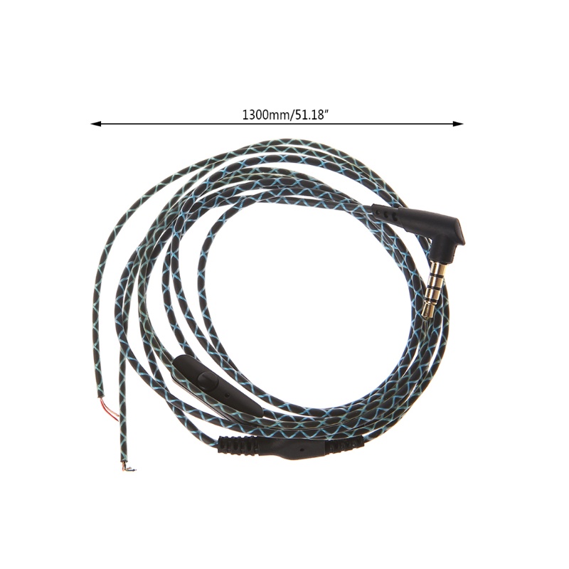 Kabel Kabel Mikrofon Headphone BT 3.5mm Interface Kabel Suara Jernih 1.2m