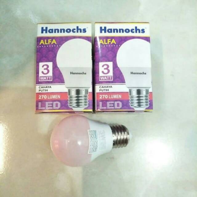 Hannochs LED BULB ALFA 3 wat LAMPU LED HANNOCH ALFA 3W 3 WATT