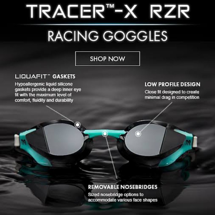 Kaca Mata Renang TYR Tracer-X RZR Racing Mirrored