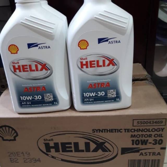 oli astra shell sae 10w30 liter