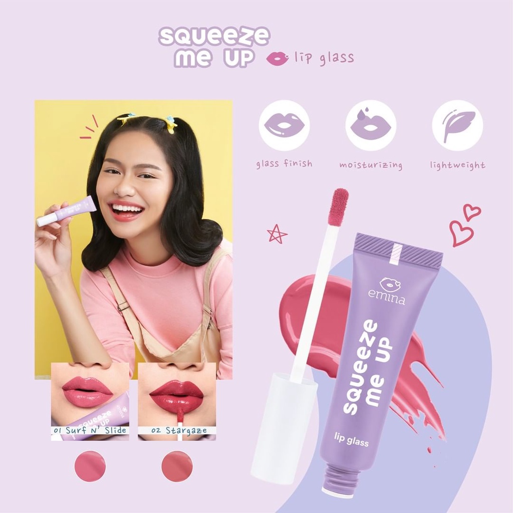 ✿ELYSABETHME✿ ˜”*°• emina •°*”˜. Emina Squeeze Me Up Lip Glass lipgloss