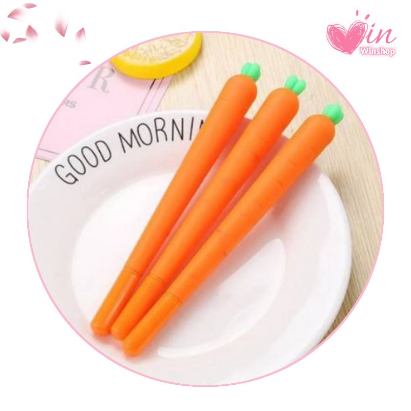 

WS3 | ❤️ Pulpen Gel Motif Wortel / Pulpen Air Bentuk Wortel Carrot