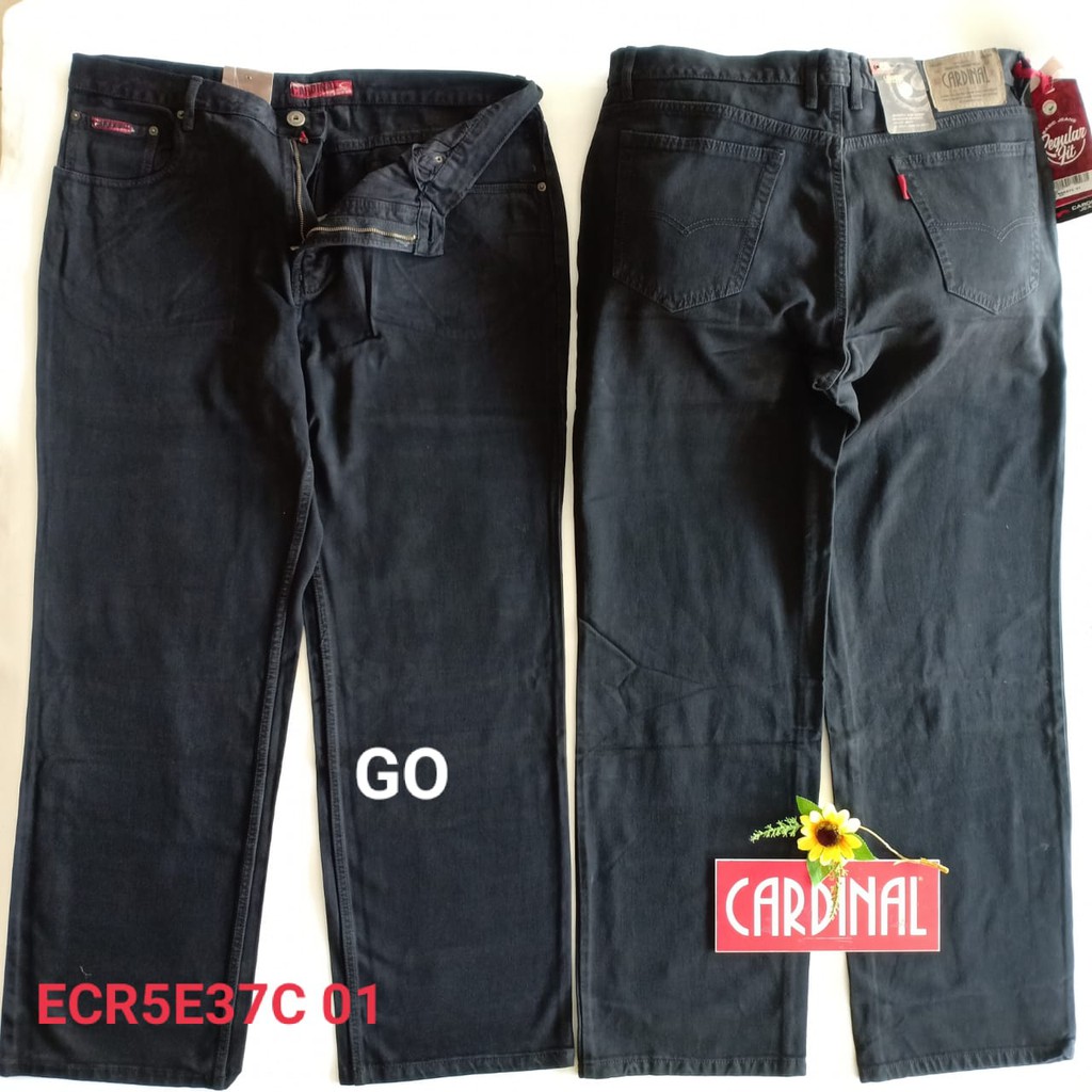 gof ECR CARDINAL CELANA PANJANG JEANS Pria Celana Regular Regular Fit Men Jeans Bermuda Casual