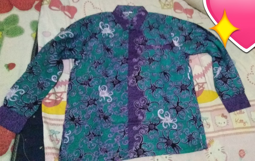 Baju Batik Couple Keluarga Seragam Gamis Jumbo Couple Motif Kaltim / Batik Couple Keluarga