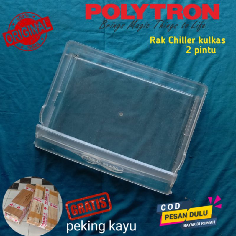 RAK CHILLER PENAMPUNG AIR / RAK DAGING DAN IKAN KULKAS POLYTRON 2 PINTU TYPE LAMA SEKALI