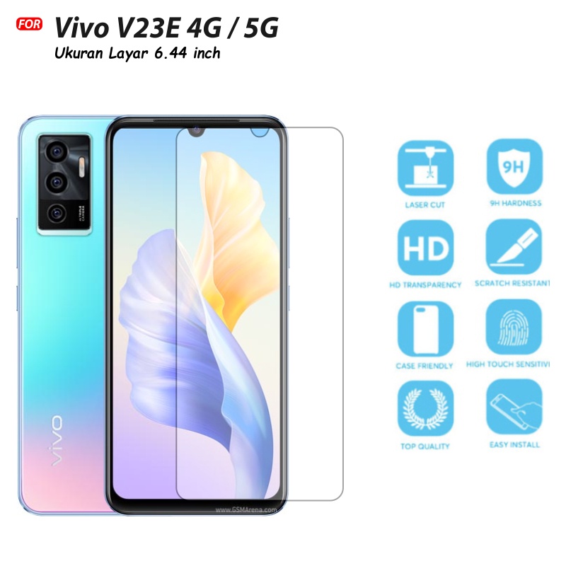 Tempered Glass Vivo V23E 4G / 5G - Anti Gores Kaca Premium Quality