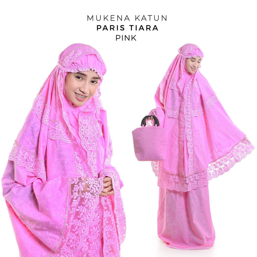 Mukena Dewasa Katun Paris Tiara