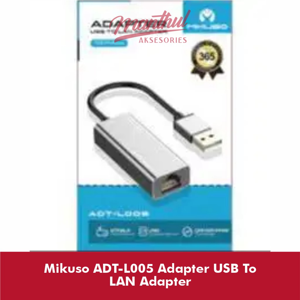 Mikuso ADT-L005 Adapter USB To LAN Adapter