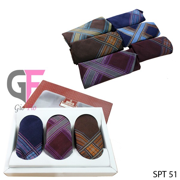 GIOFLO Sapu Tangan Fashion Pria Dewasa Isi 6 PCs Multicolor / SPT 51