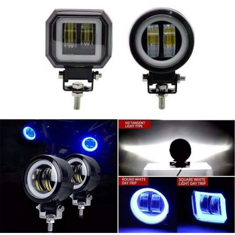 Lampu Tembak Sorot CWL 2 4D Mata Lensa Model Kotak 20Watt AE Untuk Universal 12-80 Volt Motor Mobil