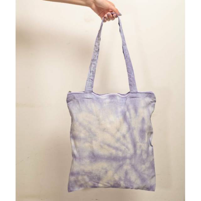 Totebag tie dye resleting