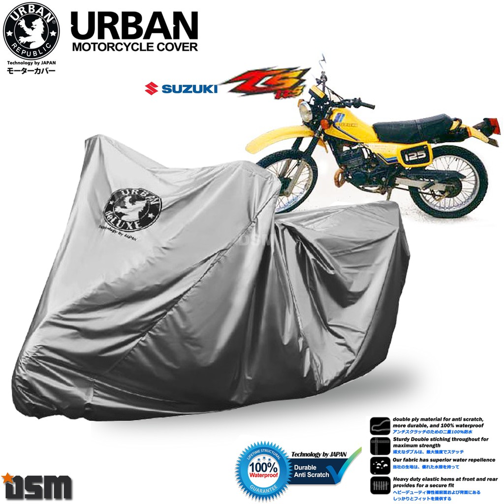 Urban / Cover Motor Suzuki TS125 100% Waterproof / Aksesoris Motor Suzuki TS 125 / DSM