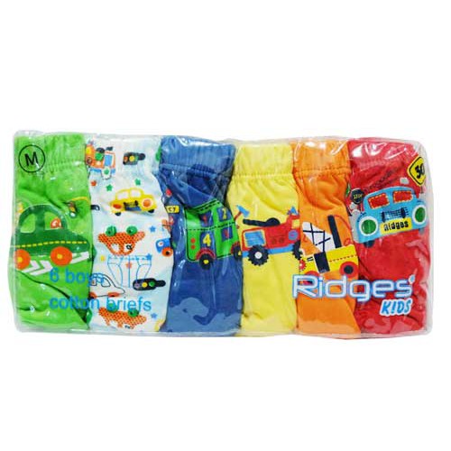 CELANA DALAM RIDGES ANAK COWO / LAKI-LAKI &quot;TRANSPORTATION&quot; ISI 6 PCS