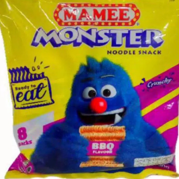 

TERBARU MAMEE MONSTER chicken barbeque snack NOODLE - BBQ