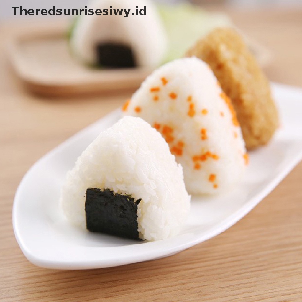 # Alat Rumah Tangga # 3pcs / Set Cetakan Sushi / Onigiri / Nasi Bentuk Segitiga DIY