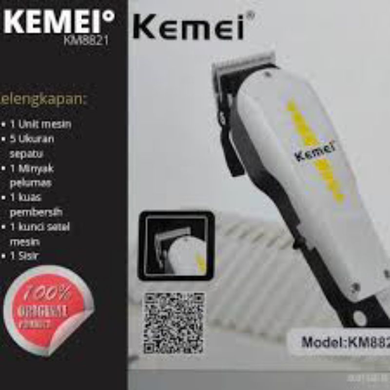 HAIR CLIPPER KEMEI KM-8821- ALAT POTONG RAMBUT KEMEI KM-8821