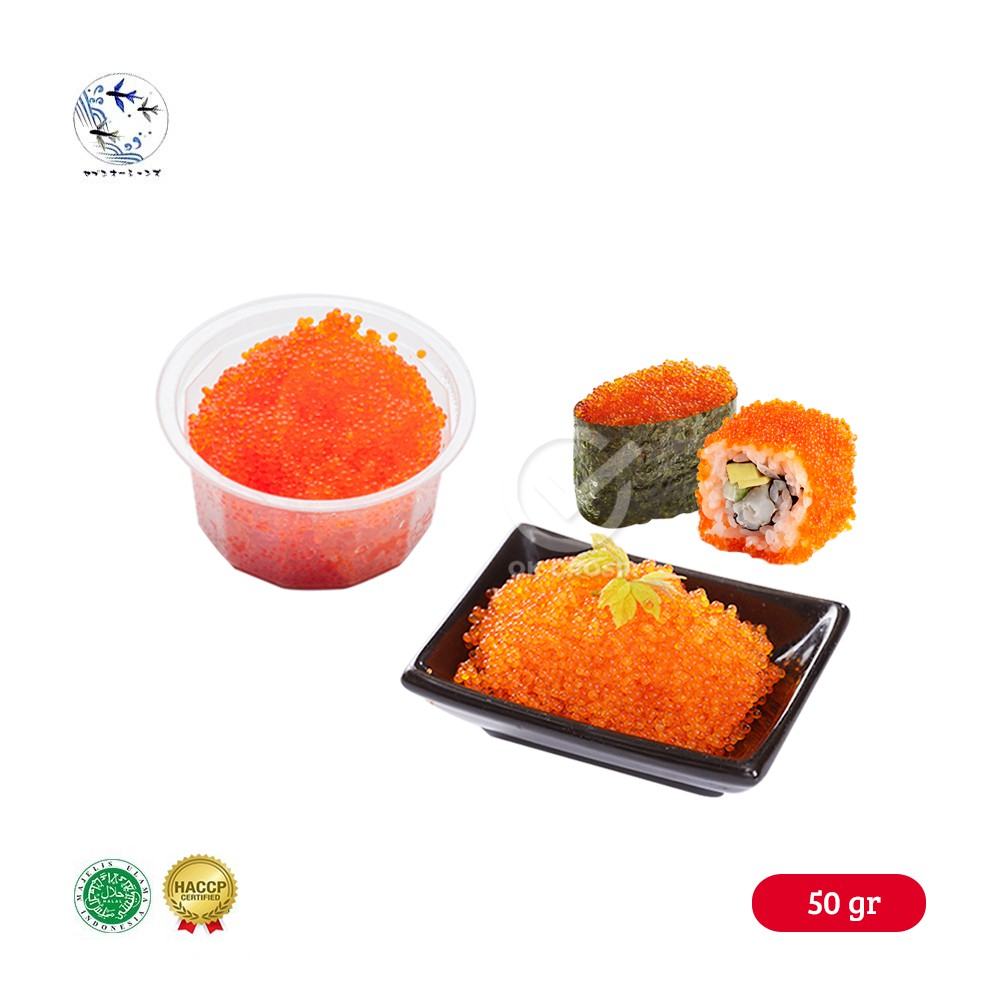 

Tobiko Orange / Telur Ikan terbang / Fish Roe (50 gr) KHUSUS GRAB & GOSEND