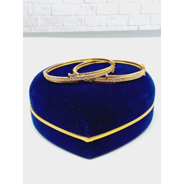 GELANG BANGLE LISTRING MP CART*R PAKU /GELANG PERAK ASLI SILVER 925 LAPIS EMAS/ GELANG FASHION WANITA TERBARU