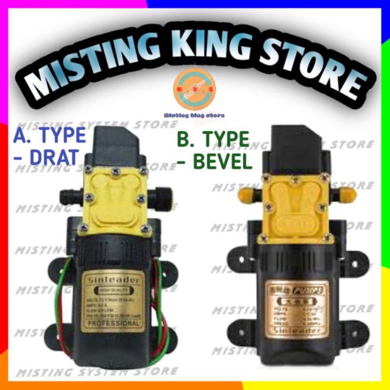 POMPA DC 12V 80PSI ORIGINAL SINLEADER ALAT SIRAM MISTING STEAM SPRAYER ALAT CUCI MOTOR TAMAN KEBUN