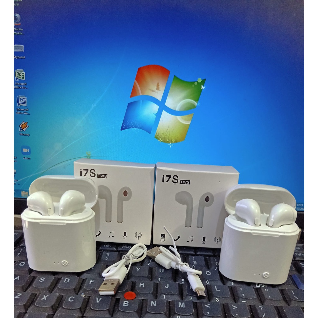 HEADSET TWINS IPODS + DOCK CHARGE SPORTY / Ipods I7S TWS