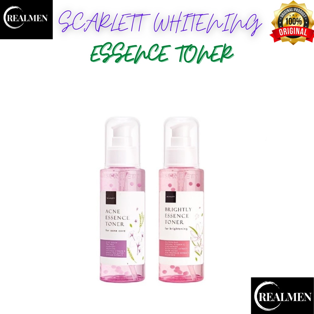 *RM* READY SCARLETT WHITENING ACNE ESSENCE TONER &amp; BRIGHTLY BPOM | SCARLETT TONER ESSENCE