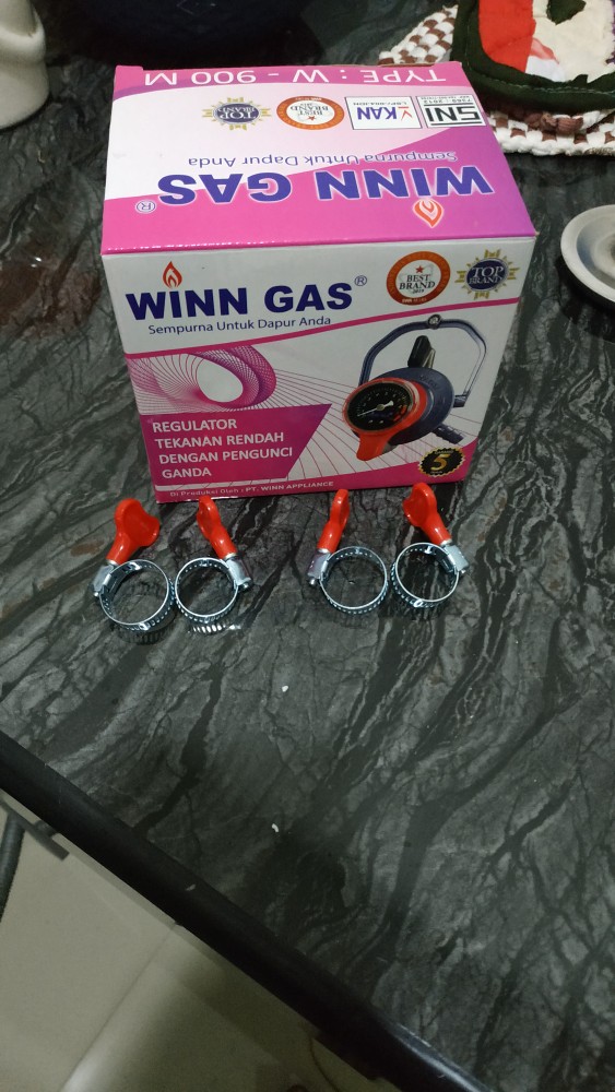 Klem Sellang Gas /cincin Selang Gas Stainless 7/8 Winn Gas