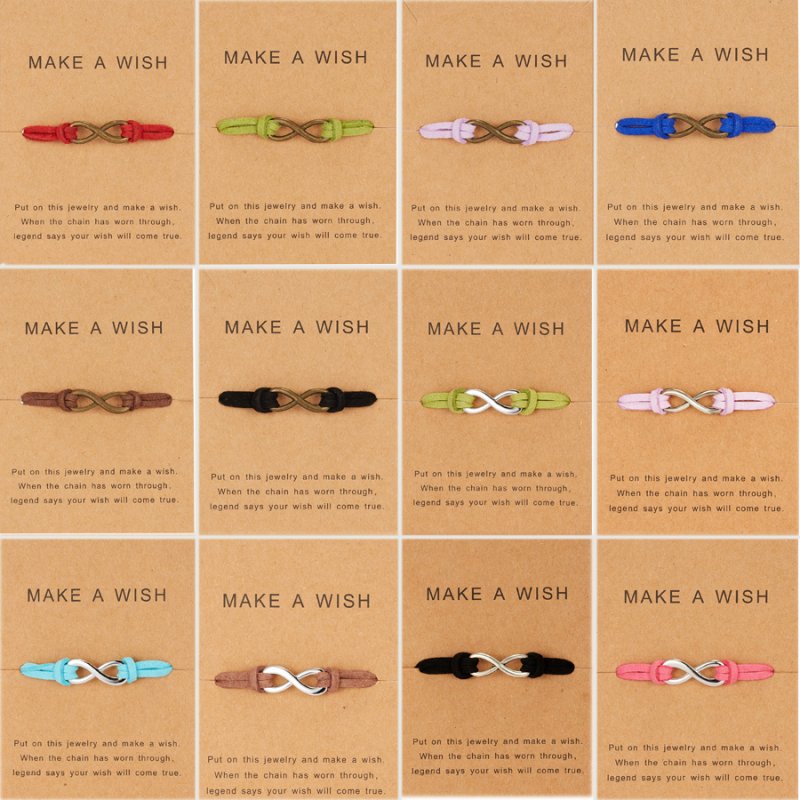 Gelang Persahabatan Handmade Bahan Kertas Tenun 8-Character