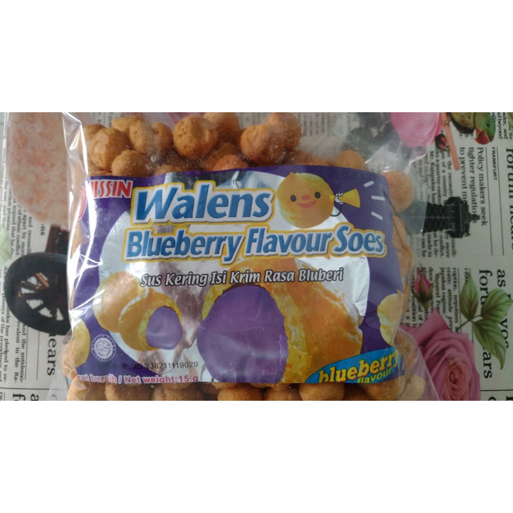 Nissin Walens Choco Soes BLUEBERRY 200 GR