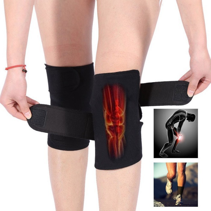 KNEE PADS MAGNETIK DEKER SUPORT TERAPI KESEHATAN LUTUT SABUK ALAT PEMANAS LUTUT PRIA WANITA
