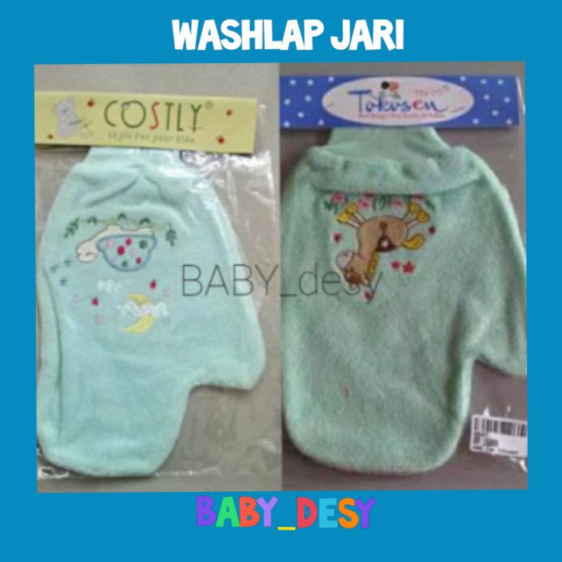 WASHLAP JARI BORDIR SNI - LEMBUT / PERLENGKAPAN MANDI BAYI