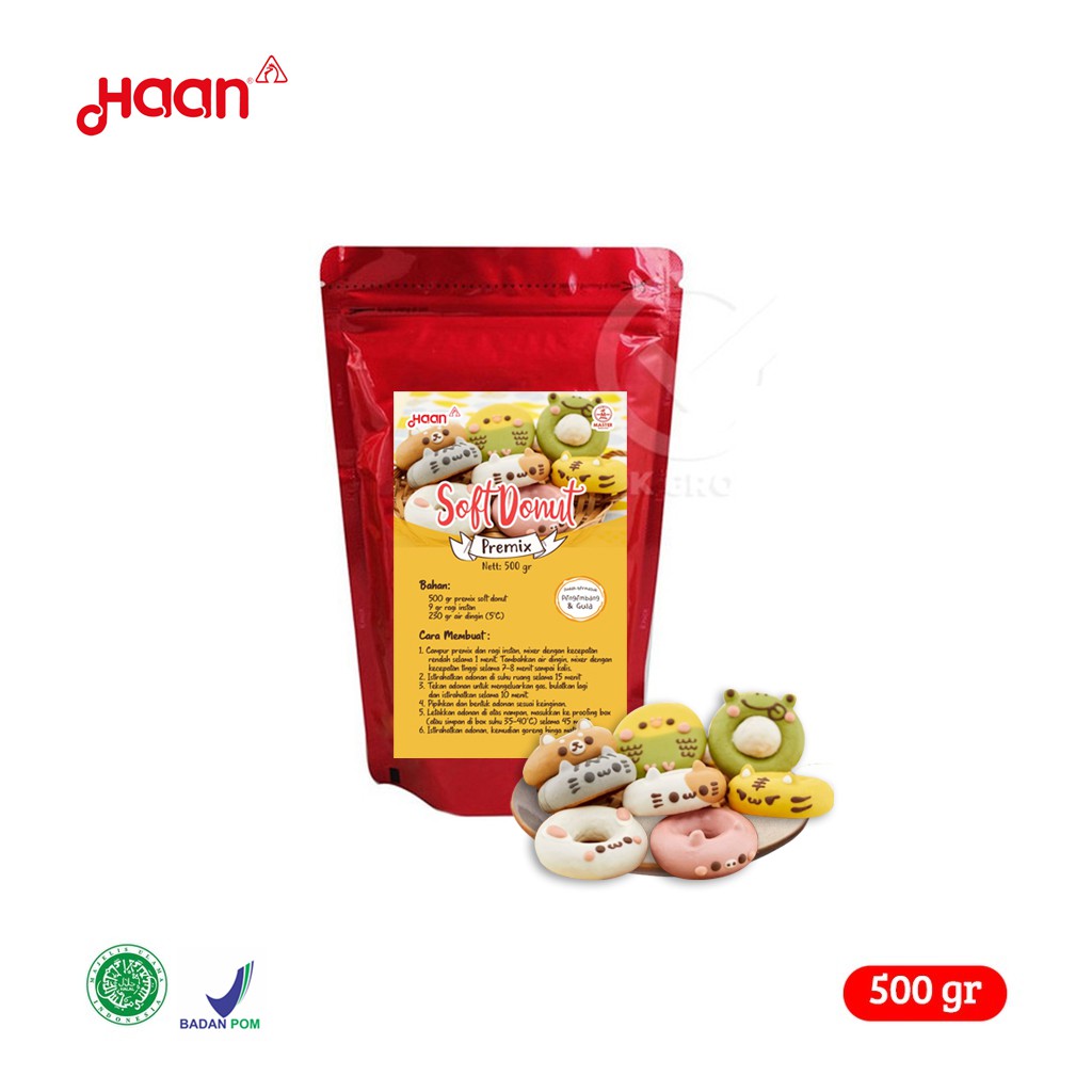 

Premix Soft Donut Mix Haan ( 500gr )