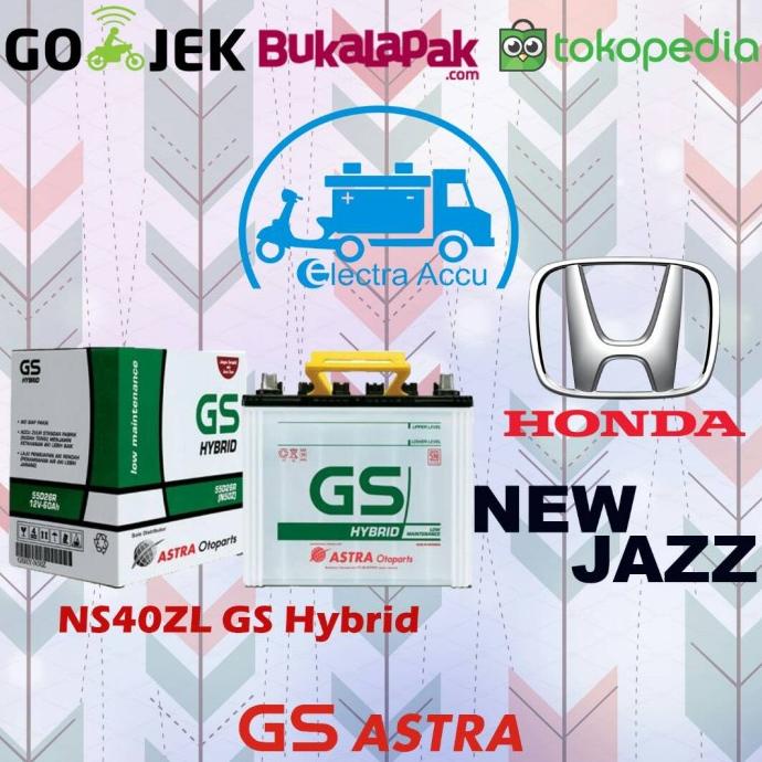 Aki Mobil Honda New Jazz NS40ZL GS Astra Hybrid Aki Basah electra87 Kualitas Baik