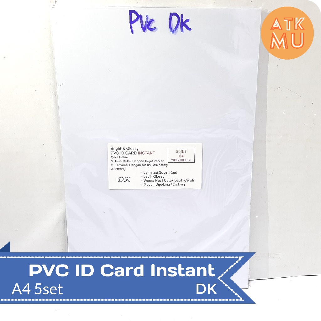 

Kertas PVC ID Card Instant A4 DK