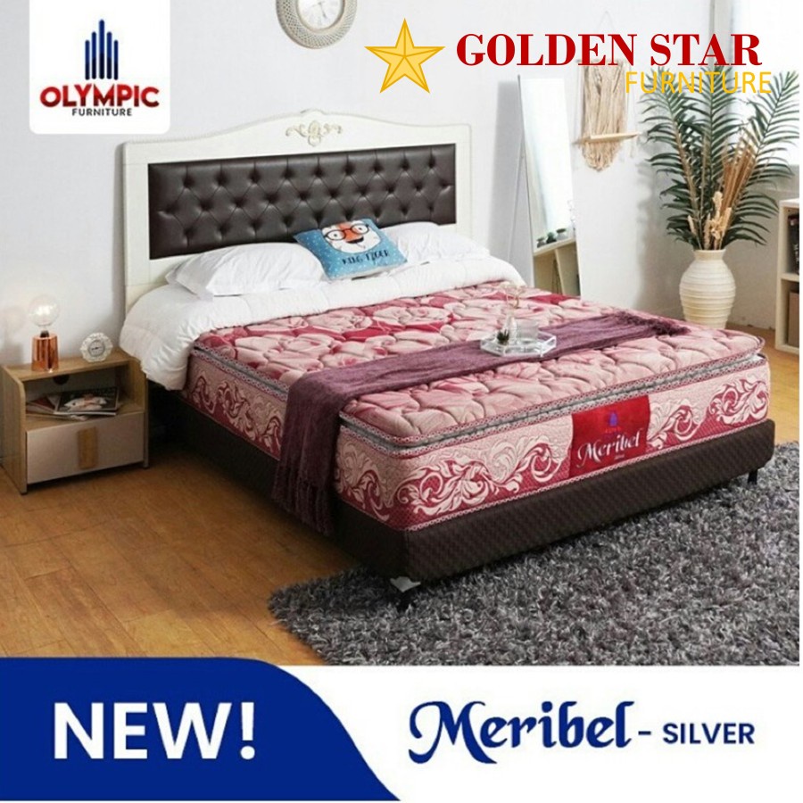 SET / Kasur Springbed Meribel olympic pillo top Spring Bed 160/180 - Kasur uk 160