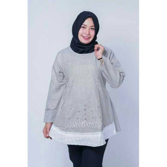 Blouse muslim hamil menyusui.baju kerja hamil.busui.bumil.atasan hamil.blouse muslimah.free ongkir